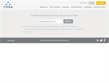 Tablet Screenshot of cpsa.com